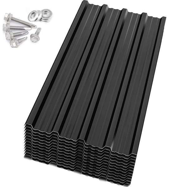 1.4 ft x 3.54 ft Corrugated Profile 30 Gauge Galvanized Steel Roof