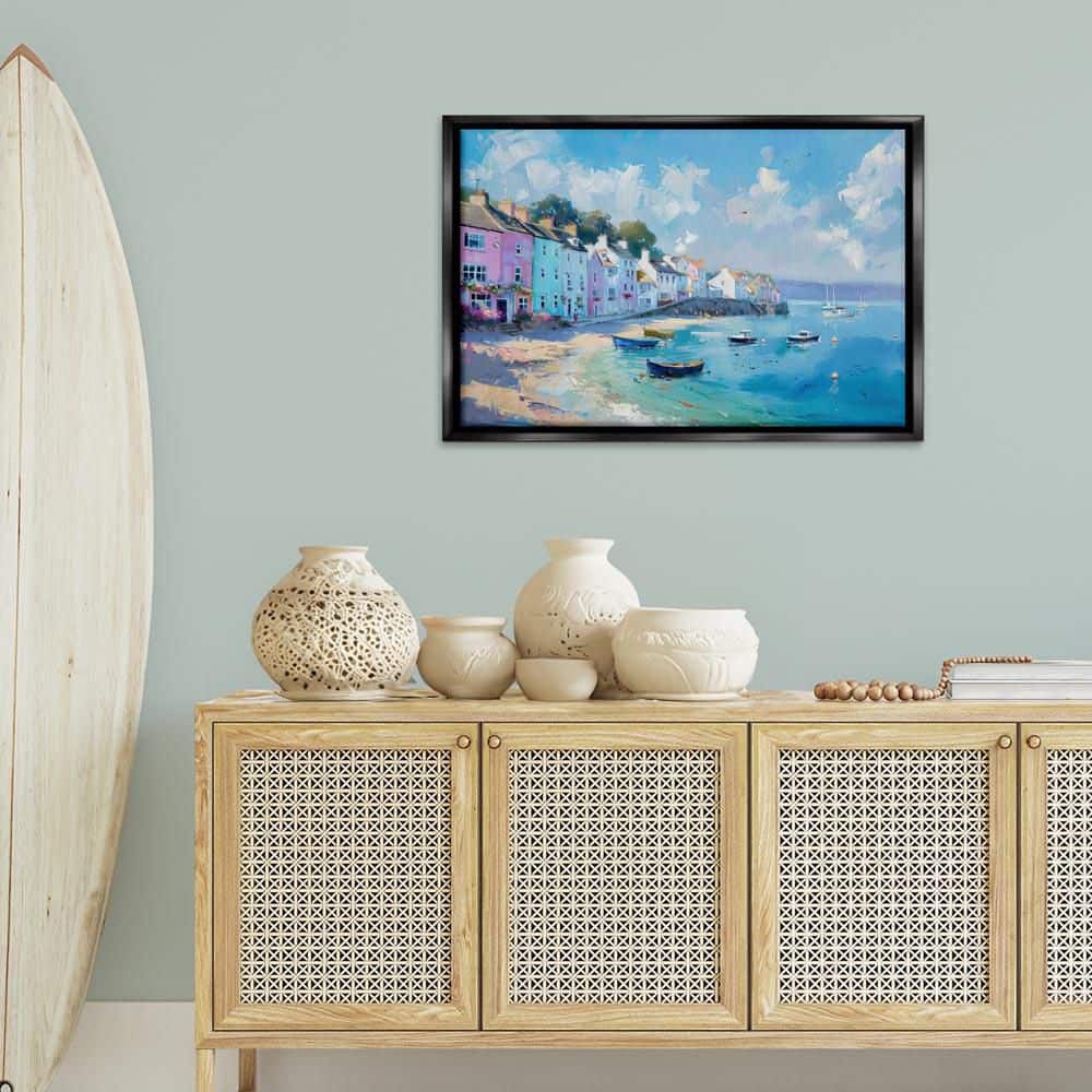 Stupell Industries Seaside Village Cottages by LSR Design Studio