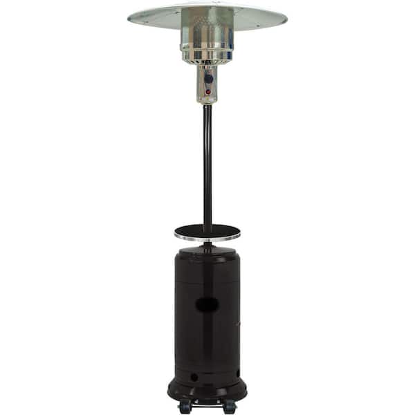 7 ft. 48,000 BTU Steel Umbrella Propane Patio Heater in Black