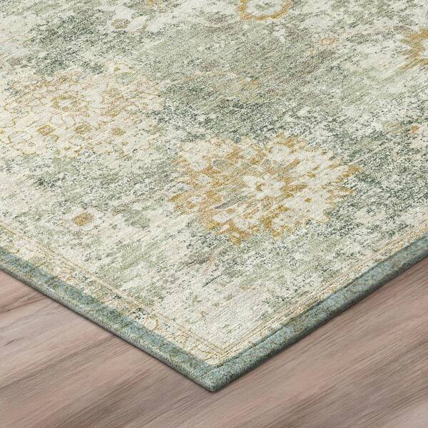 Chantille Machine Washable Indoor/Outdoor Abstract ACN3116 Celery 2 ft. x 3 ft. Accent Rug