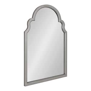 Hogan 24.00 in. W x 36.00 in. H Silver Arch Modern Framed Decorative Wall Mirror