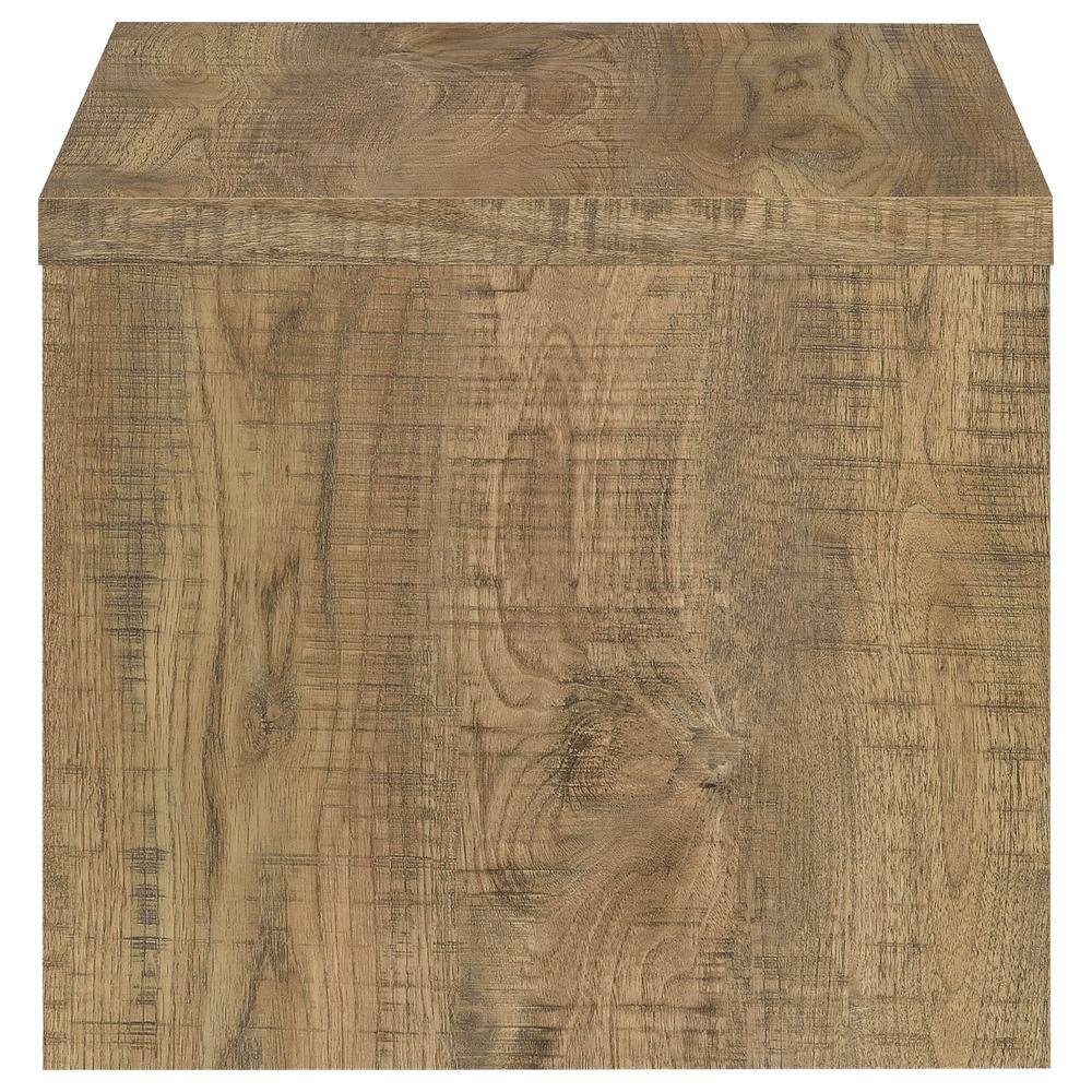 Rustic Brown Mango Wood Square End Table