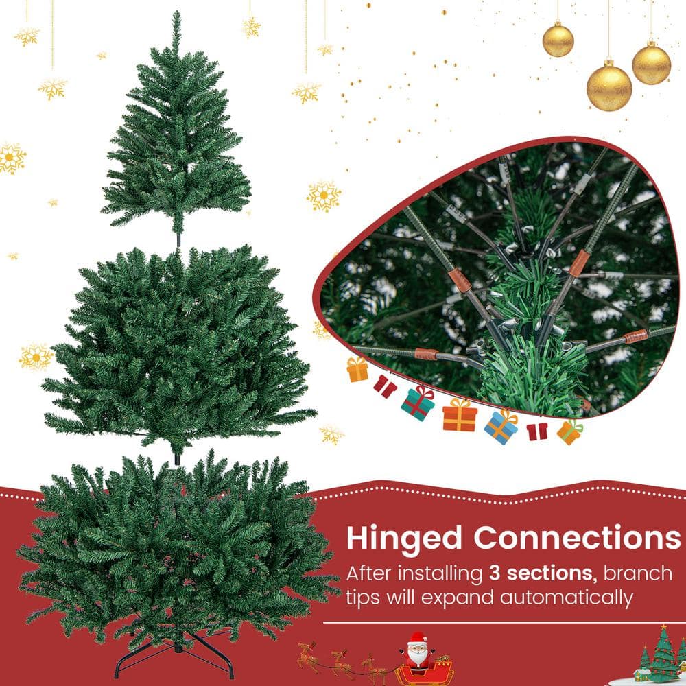 6 ft Green Douglas Fir Outdoor Christmas Tree with Lights