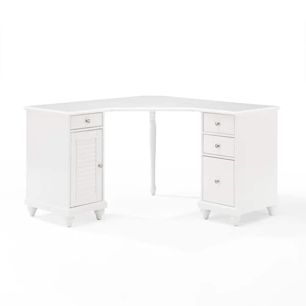 Palmetto white store computer desk