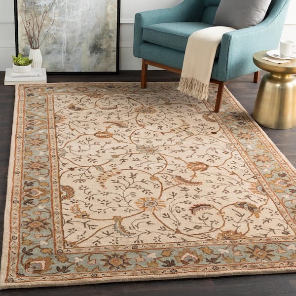 Elam Olive 8 ft. x 10 ft. Indoor Area Rug