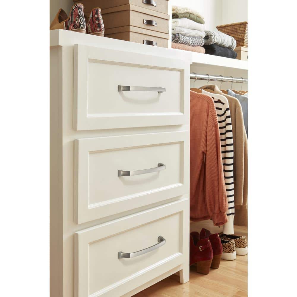 Satin Nickel 8" Brushed Cabinet Drawer Pull with Mounting Hardware