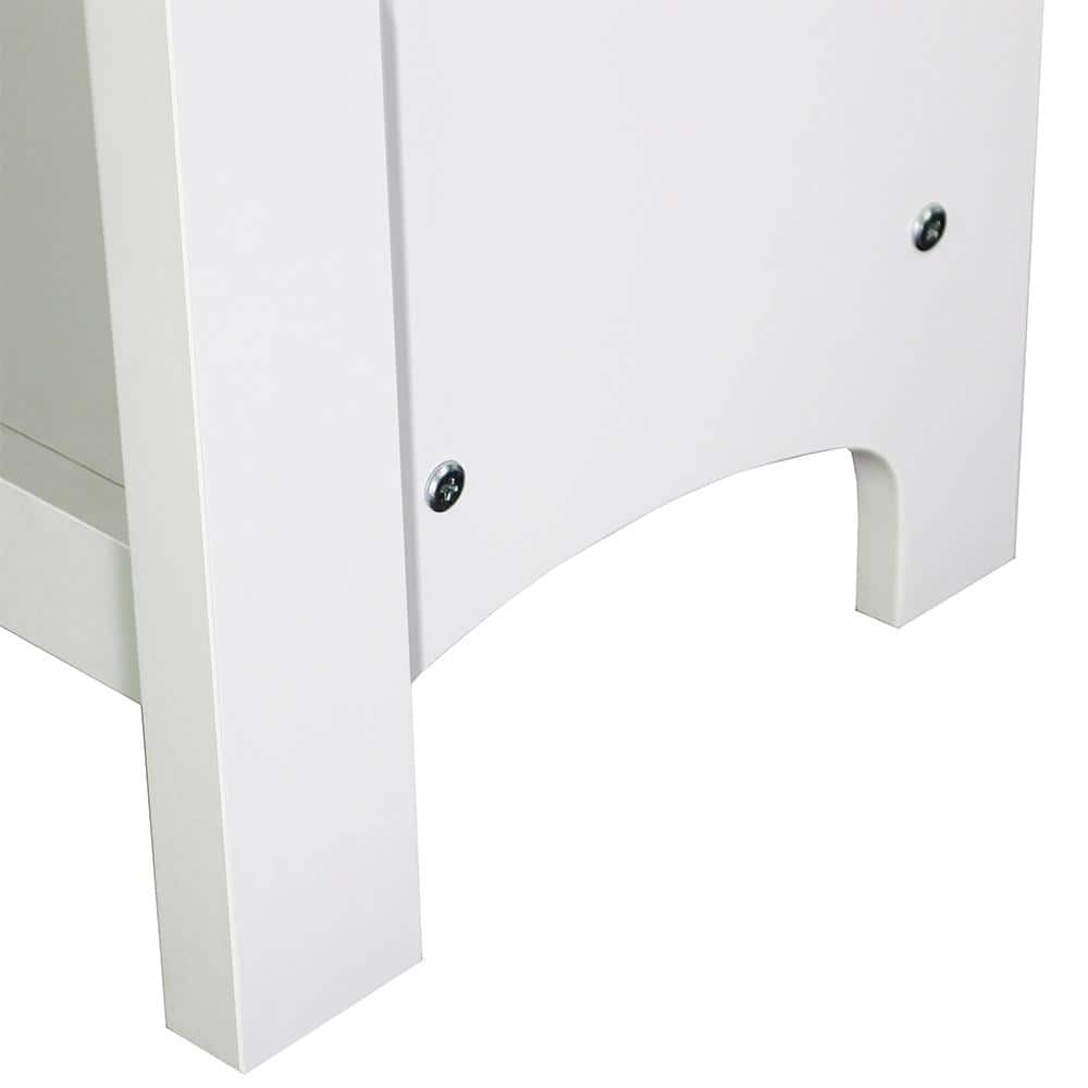 Olivia Gray Oak and White 4-Cube Wooden Bookcase