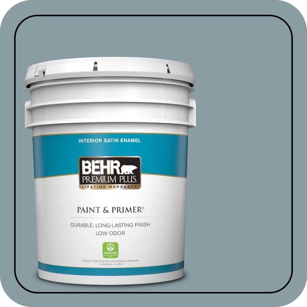 5 gal. #540F-4 Shale Gray Satin Enamel Low Odor Interior Paint & Primer price history on PriceWatchPro