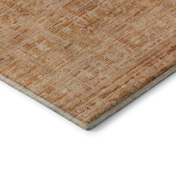 Mayfield Premium Machine Washable Abstract AMF1775 Coral 2 ft. x 3 ft. Area Rug