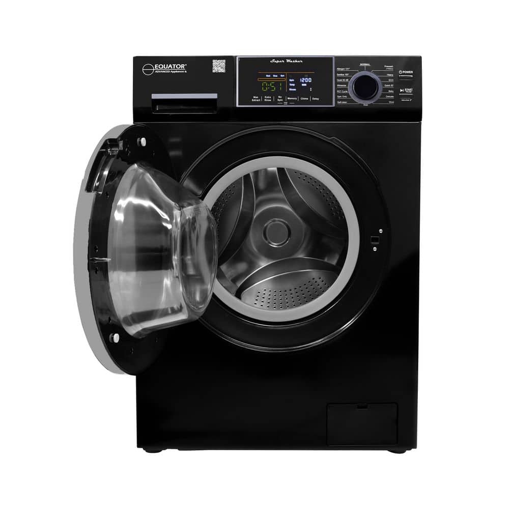 Equator Black 1.62 cu.ft. Front Load Washer with 16 Programs