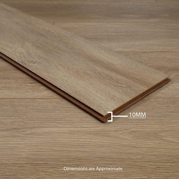 MSI Lauren Springs Oak 9.9 mm T x 7.72 in. W x 47.87 in. L Waterproof Laminate Flooring (17.92 sq. ft./Case)
