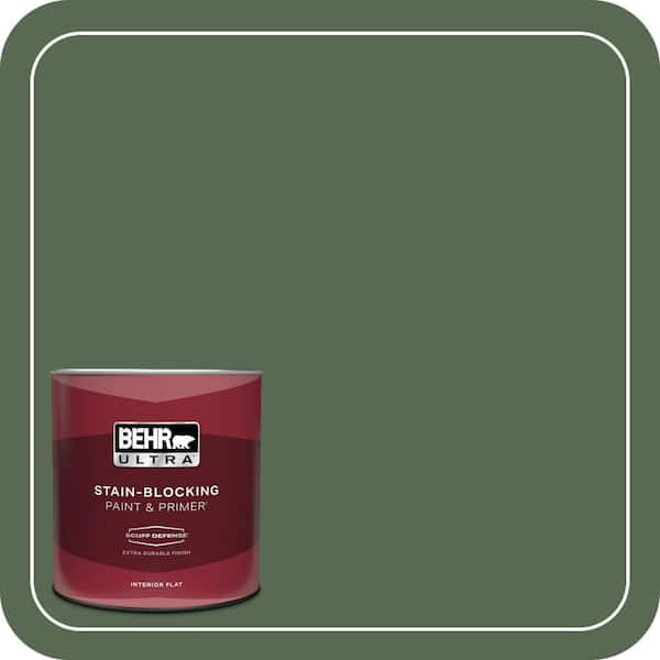 BEHR ULTRA 1 qt. #S390-7 Trailing Vine Extra Durable Flat Interior Paint & Primer