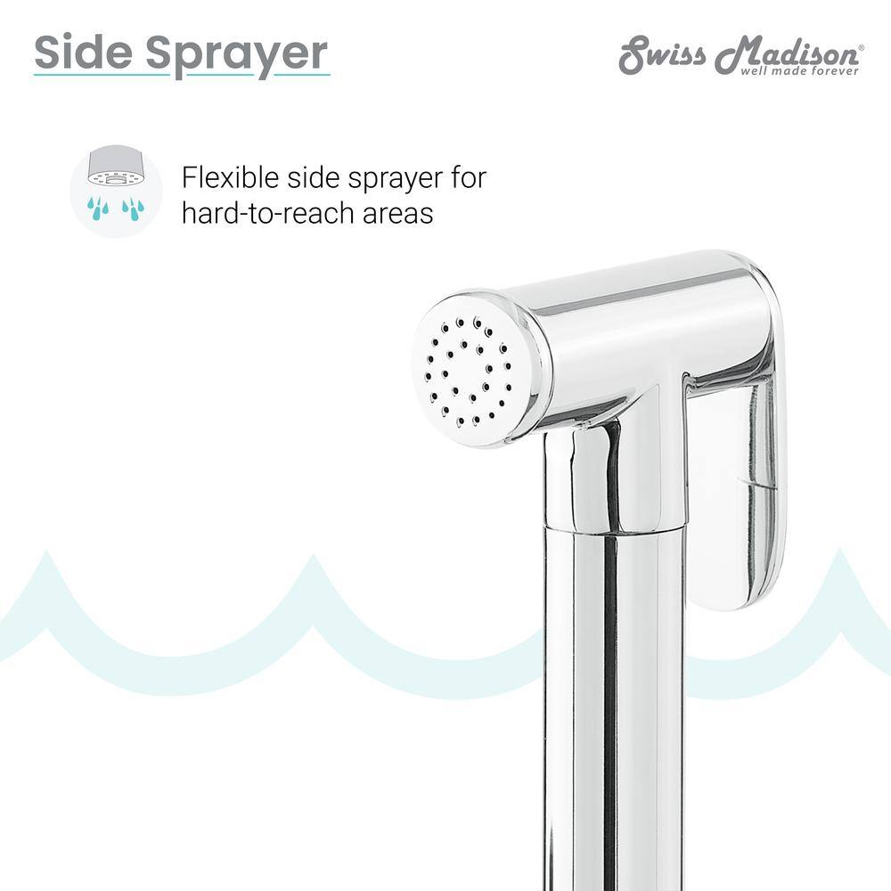 Avallon Pro Chrome Widespread Kitchen Faucet with Side Sprayer
