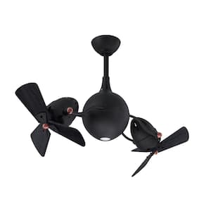 Acqua 39 in. Integrated LED Indoor/Outdoor Matte Black Ceiling Fan with Matte Black Blades