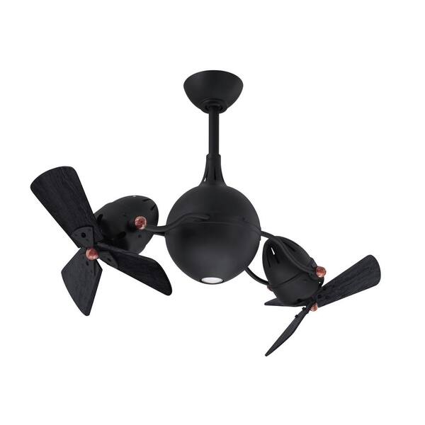 Matthews Fan Company Acqua 39 in. Integrated LED Indoor/Outdoor Matte Black Ceiling Fan with