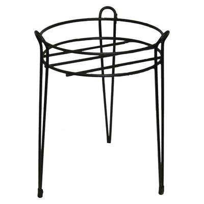 15 in. Black Basic Metal Plant Stand