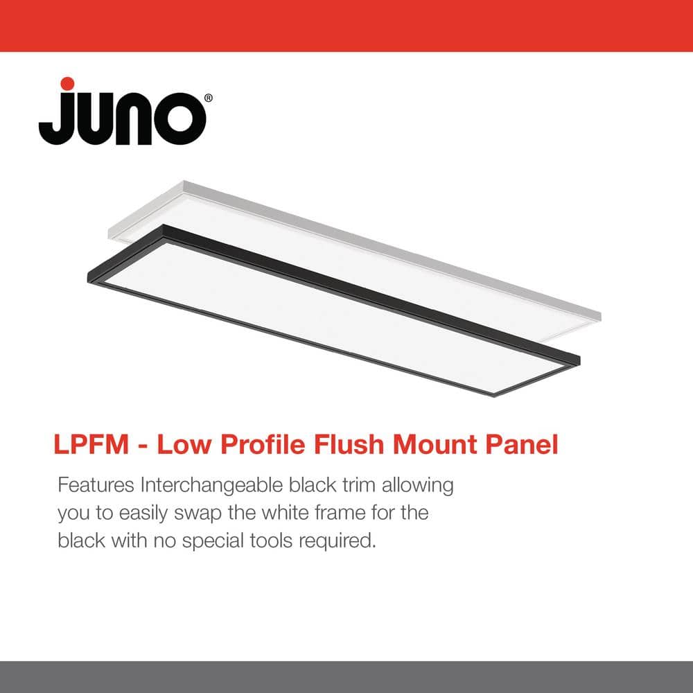Black Aluminum 48" Rectangular LED Ceiling Light