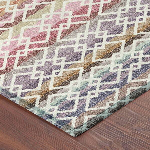 Chantille Machine Washable Indoor/Outdoor Abstract ACN2531 Ivory 10 ft. x 14 ft. Area Rug