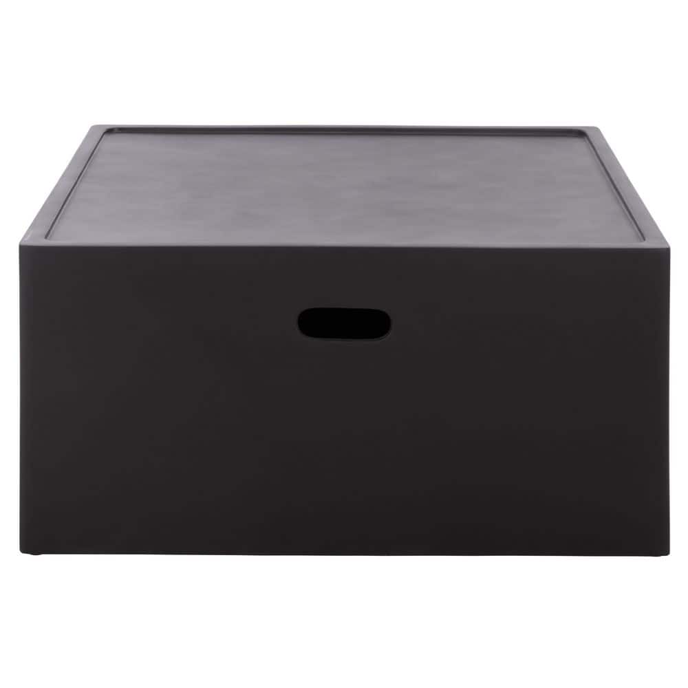 Georgia Square Black Polyfiber Outdoor Coffee Table price history on PriceWatchPro
