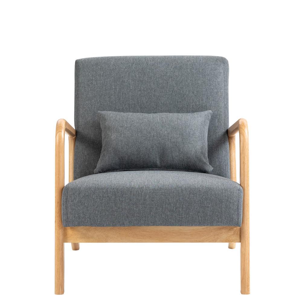 Costway Upholstered Accent Chair Comfy Club Armchair Single