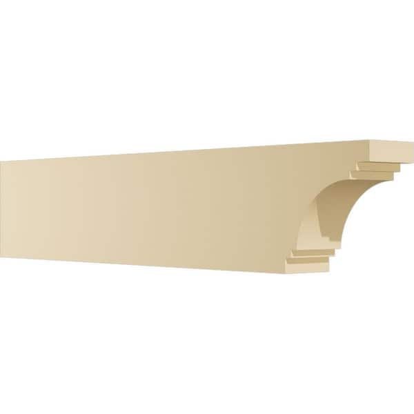 Ekena Millwork Standard Pescadero 3 in. W x 6 in. H x 30 in. D Signature Urethane Rafter Tail Outlooker