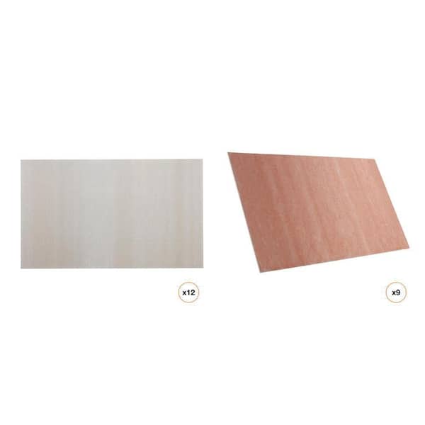 HardieBacker 1/4 in. x 5 ft. Cement Board (12-Count) and HydroDefense 1/2 in. x 5 ft. Board (9-Count) Combo