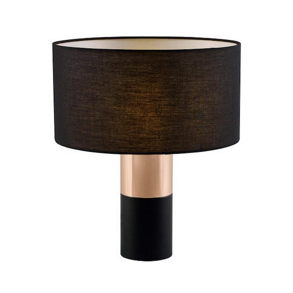 Versanora 15 In Ayden Black Brass Table Lamp With Shade Vn L00067 The Home Depot Ayden Black Brass Table Lamp With, Brass Table Lamp With Black Shade