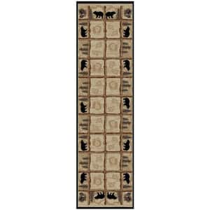 Hearthside Toccoa Lodge Multi 2 ft. x 8 ft. Woven Animal Print Polypropylene Rectangle Area Rug