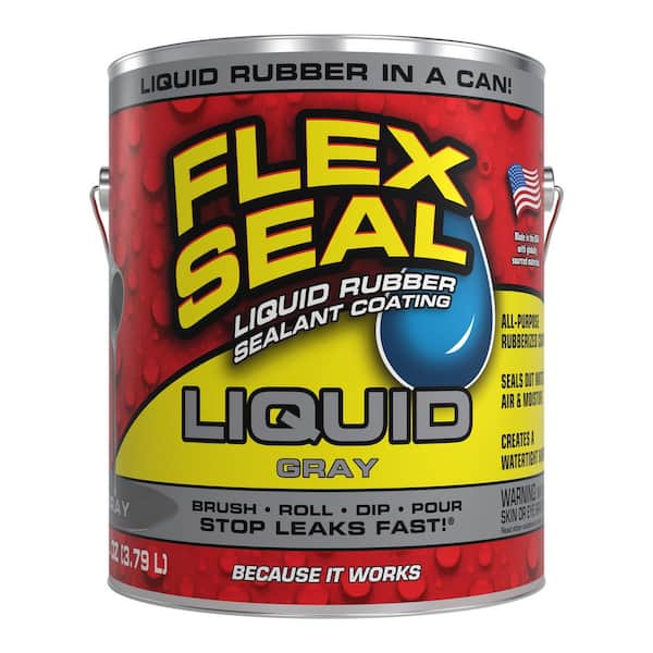 FLEX SEAL FAMILY OF PRODUCTS Flex Seal Liquid Gray 1 Gal. Liquid Rubber Sealant Coating