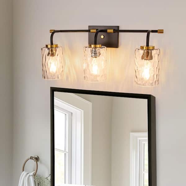 6.5 in. Clear Water Glass Cylindrical Lamp Shade with 1 in. Neckless Glass Fitter for Pendant, Vanity Light