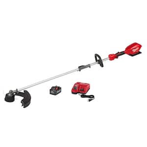 M18 FUEL 18V Lithium-Ion Brushless Cordless String Trimmer with QUIK-LOK Attachment Capability and 8.0 Ah Battery