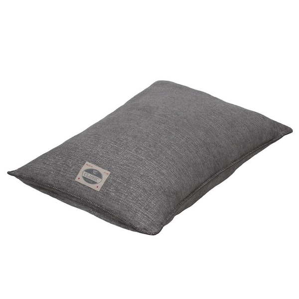 Happy Tails Large Chenille Pet Bed Gray 30 in. x 40 in.