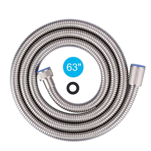 ALEASHA 63 in. Stainless Steel Shower Hose in Brused Nickel