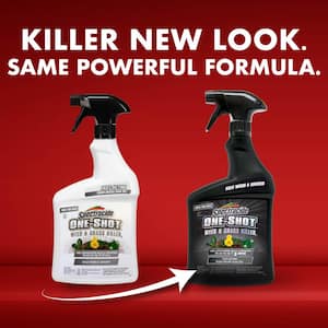 One Shot Weed and Grass Killer 32oz No Mix Ready-To-Use Spray Kills the Root