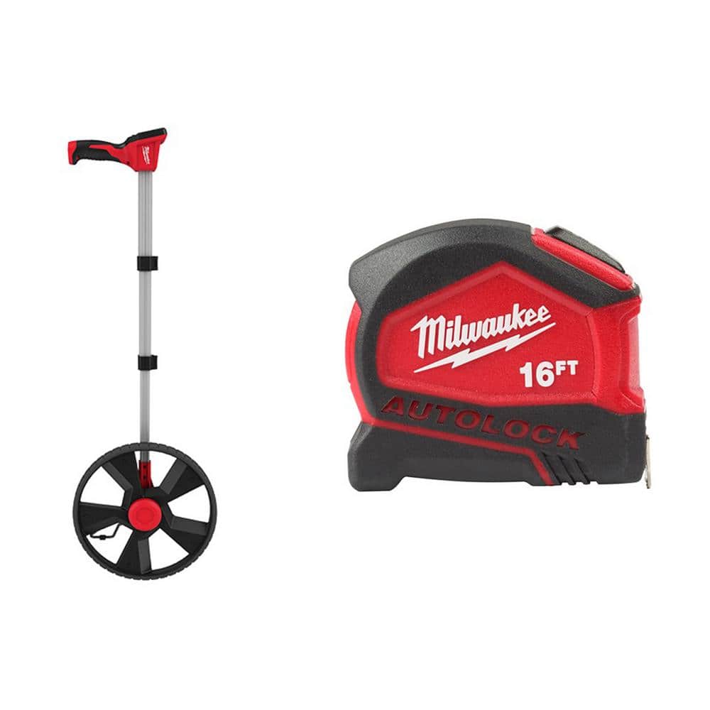 Reviews for Milwaukee 12 in. Digital Measuring Wheel with 100 ft. Closed  Reel Long Tape Measure