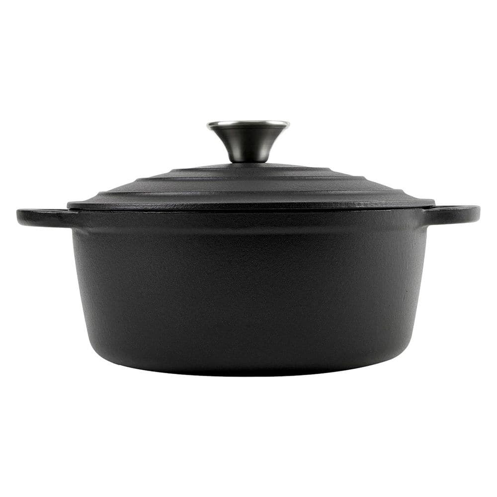 3 qt. Round Cast Iron Dutch Oven Matte Black with Lid, Dual Handles, Oven Safe to 500°F, Versatile Cooking price history on PriceWatchPro