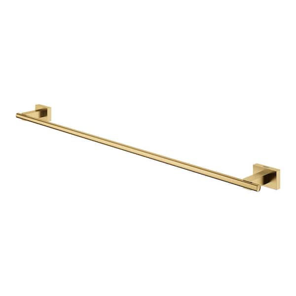 Essentials Cube 24 in. Wall Mounted Towel Bar in Brushed Cool Sunrise