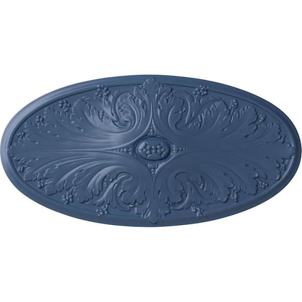 Ekena Millwork 24-3/4" W x 12-1/2" H x 1-3/4" Madrid Urethane Ceiling, Hand-Painted Americana