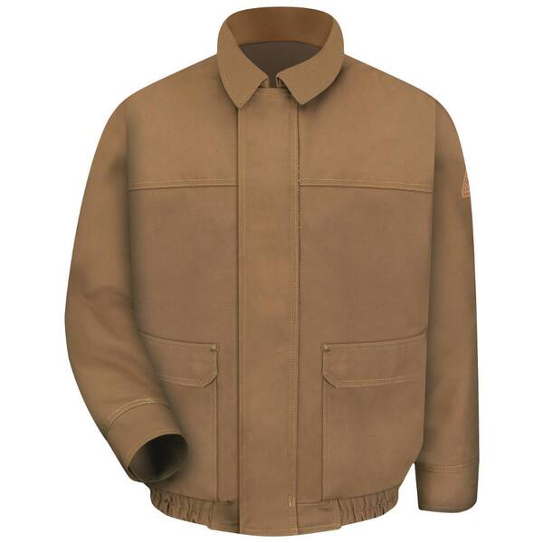 Bulwark EXCEL FR ComforTouch Men's X-Large Brown Duck Brown Duck Lined Bomber Jacket