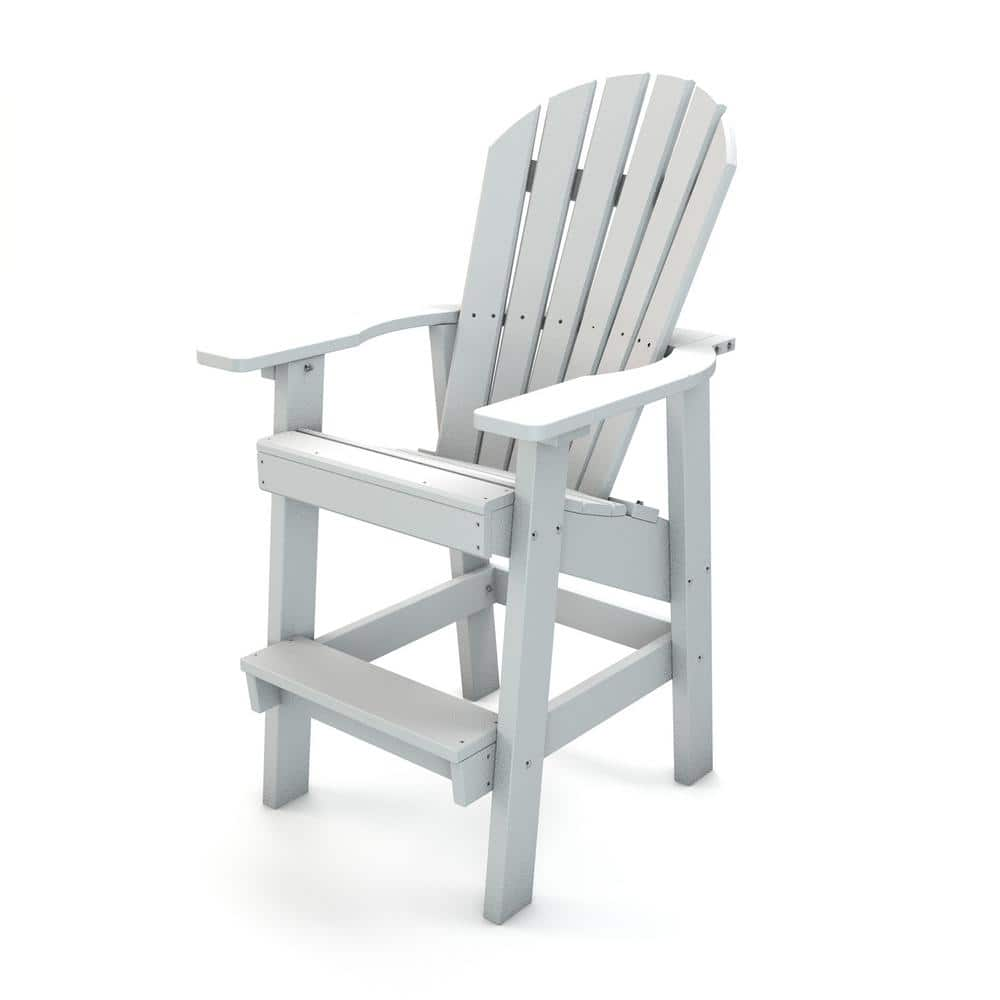 Frog Furnishings White Clearwater Adirondack Chair PB ADCLRWHI The   Plastic Adirondack Chairs Pb Adclrwhi 64 1000 