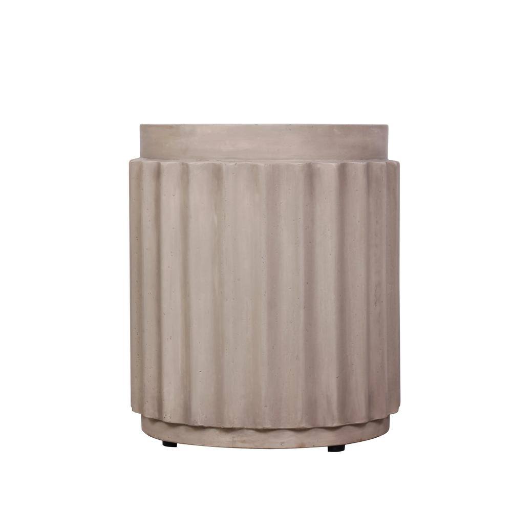 moda furnishings 14.6 in. Diameter 17 in. Height Indoor Outdoor Beige ...