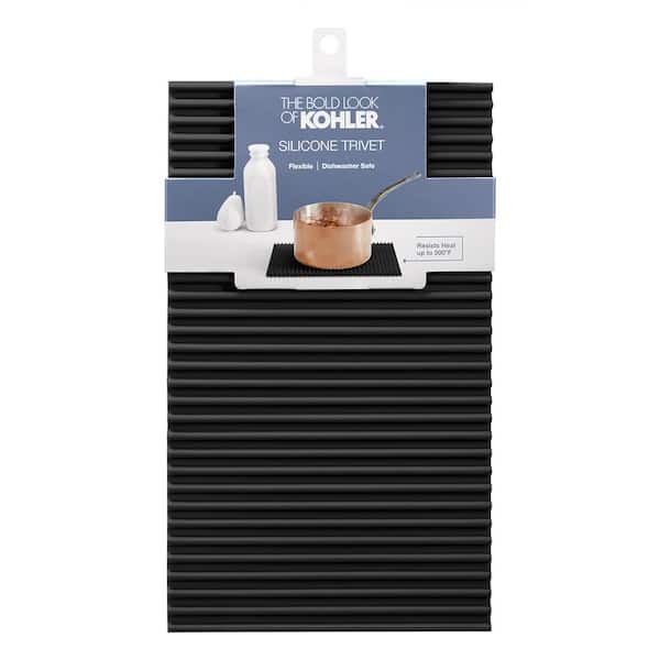 KOHLER Silicone Dish Drying Mat in Charcoal K-5472-CHR - The Home