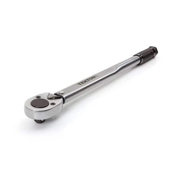 Teng Tools 1/2 Inch Drive 10 to 150 FT-LB Reversible Click Steel Torque Wre 