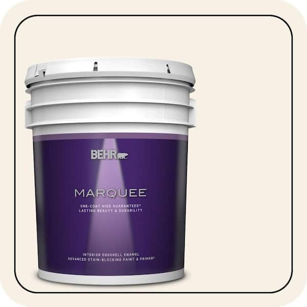 BEHR MARQUEE 5 gal. #ECC-16-2 Bright Moon Eggshell Enamel Interior Paint & Primer