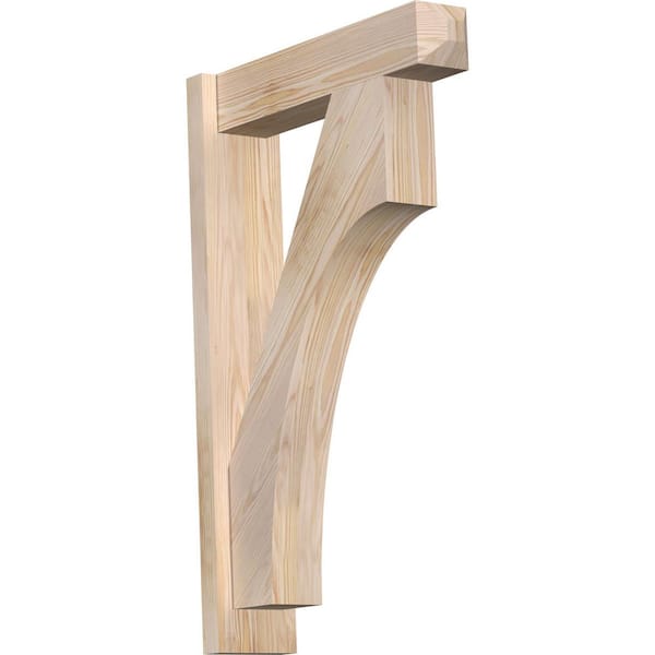 Ekena Millwork 6 in. x 34 in. x 22 in. Douglas Fir Westlake Craftsman Smooth Outlooker