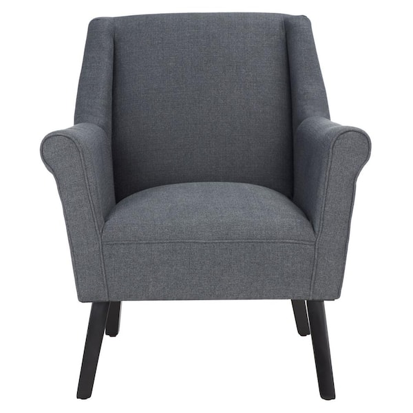 SAFAVIEH Videl Dark Gray Upholstered Accent Chairs