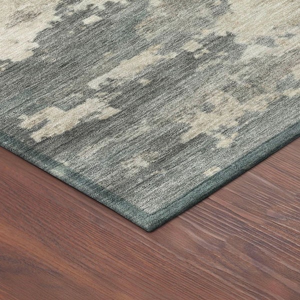 Chantille Machine Washable Indoor/Outdoor Abstract ACN2362 Basil 10 ft. x 14 ft. Area Rug