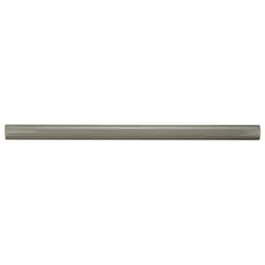 Chester Demi-Bullnose Grey 1/2 in. x 12 in. Glossy Ceramic Wall Tile Trim