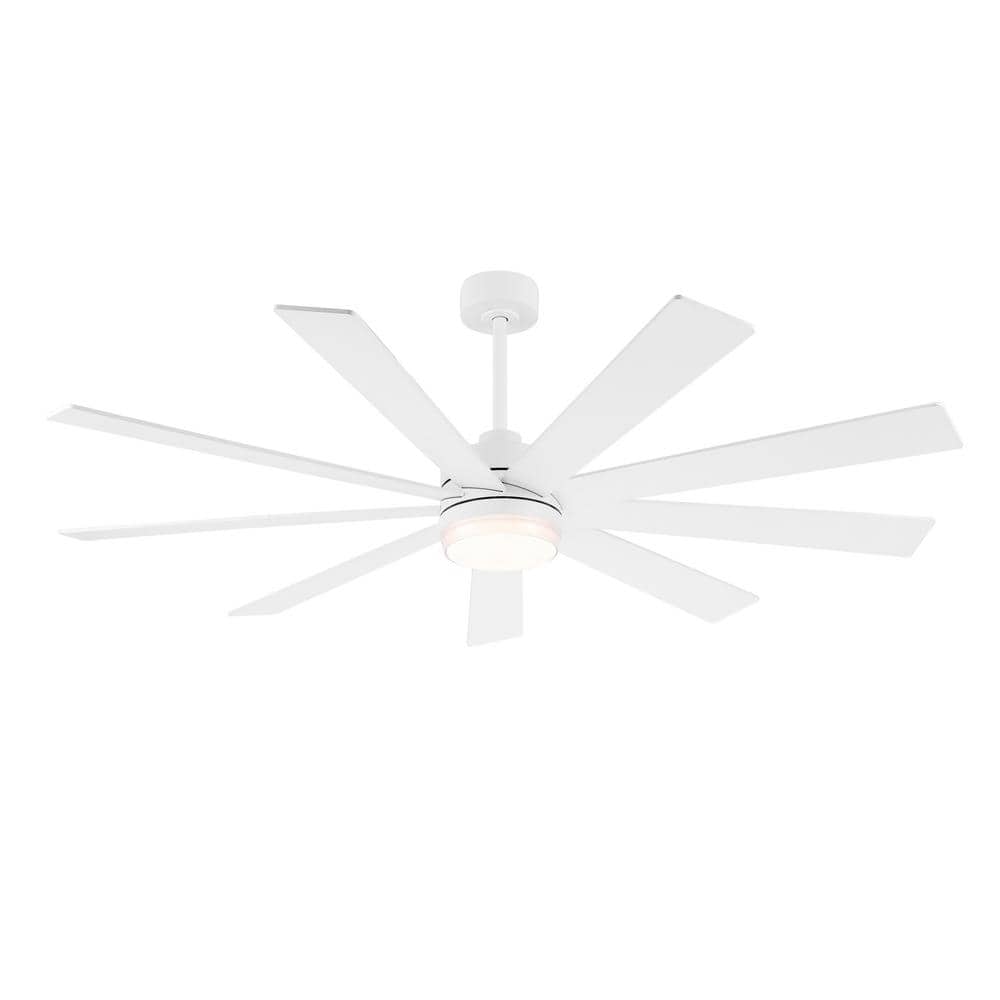84 in. 9 Blades LED Indoor White Ceiling Fan with Remote price history on PriceWatchPro