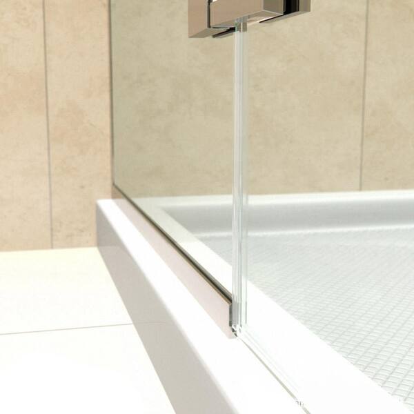DreamLine Unidoor-X 60 in E324123440R-09 W x 40 3/8 in D x 72 in H Frameless Hinged Shower Enclosure in Satin Black DreamLine Unidoor-X 60 in E324123440R-09 W x 40 3/8 in D x 72 in H Frameless Hinged Shower Enclosure in Satin Black